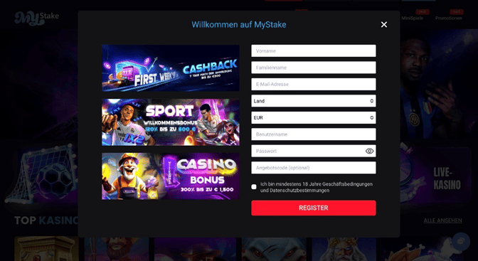 Willkomen auf Mystake